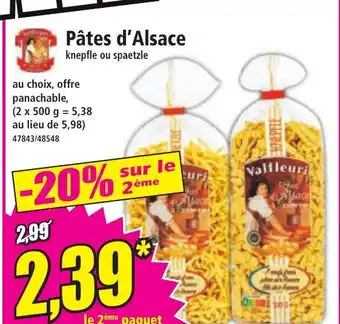 Norma Pâtes d'Alsace offre