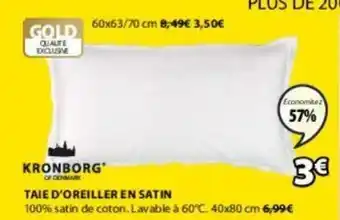 JYSK Taie D'Oreiller En Satin offre