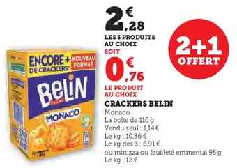 Hyper U BELIN Crackers offre