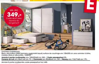 Möbel Martin Cadre de lit avec espace de rangement offre