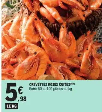 E.Leclerc Crevettes roses cuites offre