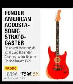 Fender American Acousta-sonic Strato-caster
