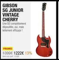 Gibson Sg Junior Vintage Cherry