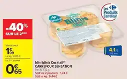 Carrefour Drive Carrefour - mini blinis cocktail sensation offre
