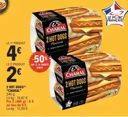 E.Leclerc "CHARAL" 2 hot dogs offre