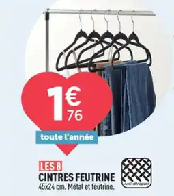 Centrakor Cintres feutrine offre