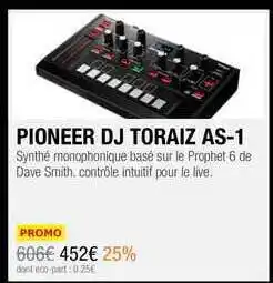 SonoVente Pioneer Dj Toraiz As-1 offre