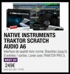 Native Intruments Traktor Scratch Audio A6