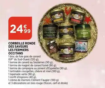 Bi1 Corbeille Ronde Des Saveurs Les Fermiers Occitans offre