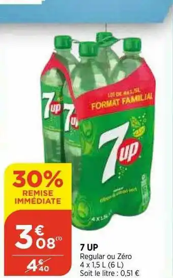 Bi1 7 Up Regular Ou Zéro 30% Remise Immédiate offre