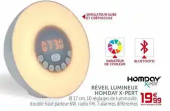 Gifi Réveil Lumineux Homday X-pert offre