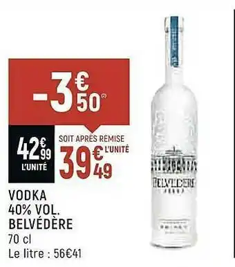 Vival Vodka 40% Vol. Belvédère offre