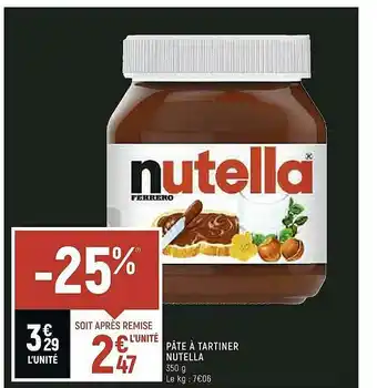 Vival Pâte à Tartiner Nutella offre