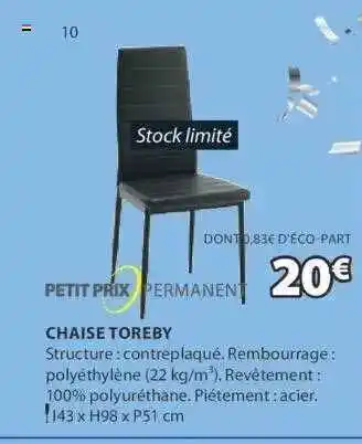 JYSK Chaise Toreby offre