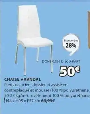 JYSK Chaise Havndal offre