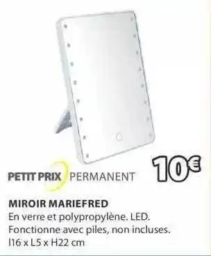 JYSK Miroir Mariefred offre