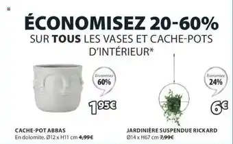 JYSK Cache-pot Abbas, Jardinière Suspendue Rickard offre