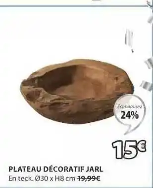 JYSK Plateau Décoratif Jarl offre