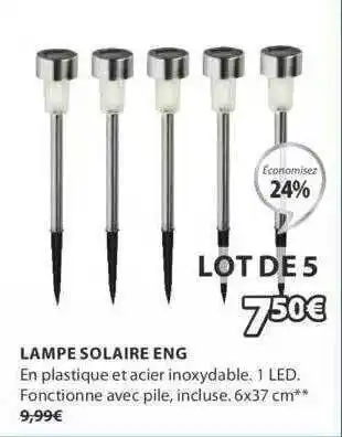JYSK Lampe Solaire Eng offre