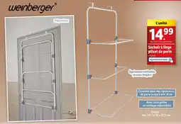 Lidl WEINBERGER Séchoir à linge pliant de porte offre