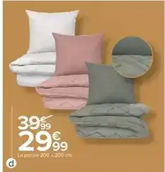 Carrefour Drive La parure 200 x 200 cm offre