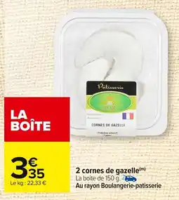 2 cornes de gazelle