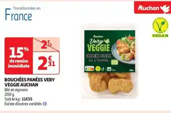 Auchan Supermarché AUCHAN Bouchées panées very veggie offre