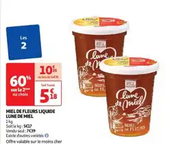 Auchan Supermarché LUNE DE MIEL Miel de fleurs liquide offre
