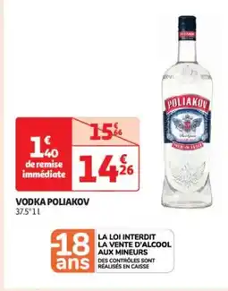 Auchan Supermarché POLIAKOV Vodka offre