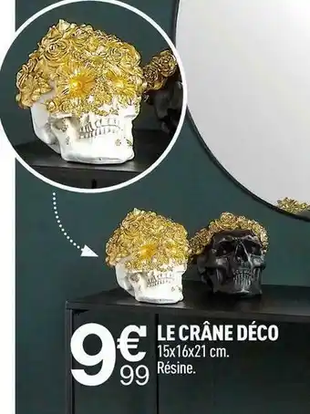 Centrakor Le crâne déco offre