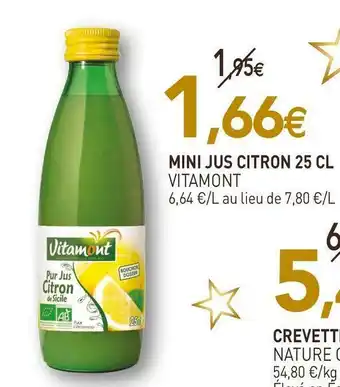 naturéO Vitamont mini jus citron offre
