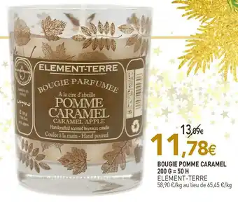 naturéO Element-terre bougie pomme caramel offre