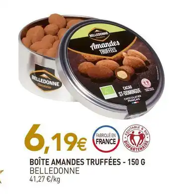 naturéO Belledonne boîte amandes truffées offre