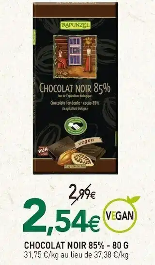 Chocolat noir 85%