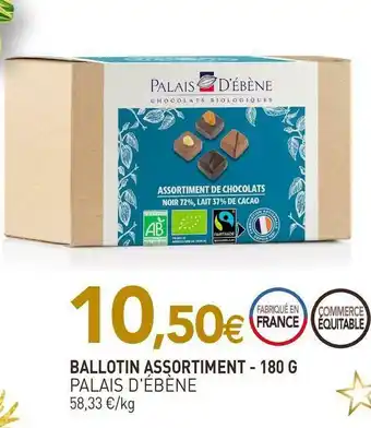 naturéO Palais d'ébène ballotin assortiment offre