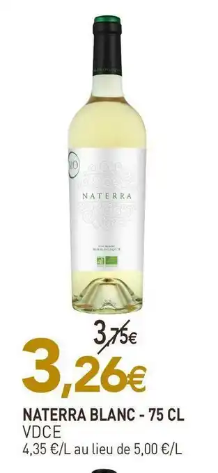 naturéO Naterra naterra blanc - 75 cl offre