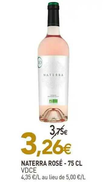 naturéO Vdce naterra rosé offre