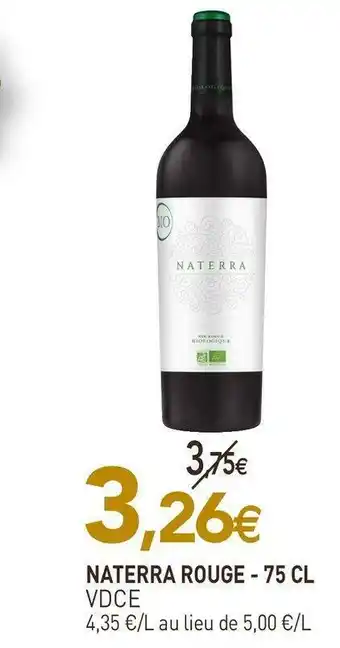 naturéO Vdce naterra rouge offre