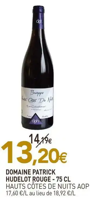 naturéO Domaine hudelot-baillet domaine patrick hudelot rouge offre