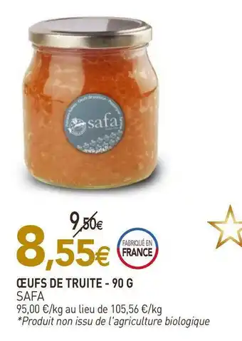 naturéO Safa œufs de truite offre