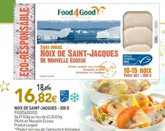 naturéO Food4good noix de saint-jacques offre