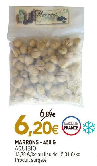 naturéO Aquibio marrons offre