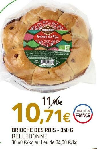 naturéO Belledonne brioche des rois - 350 g offre