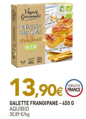 Aquibio galette frangipane