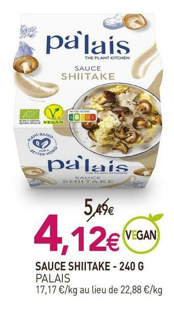 Palais sauce shiitake