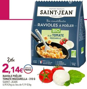 naturéO Saint-jean raviole poêler tomate mozzarella offre