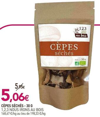 1,2,3 nous irons au bois cèpes séchés