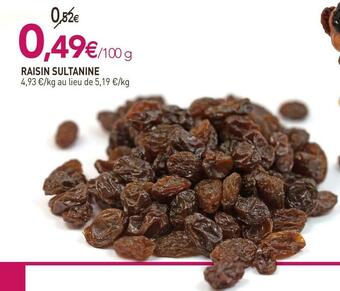 naturéO Raisin sultanine offre