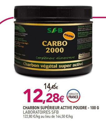 naturéO Sfb charbon supérieur active poudre offre