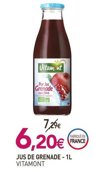 naturéO Vitamont jus de grenade offre